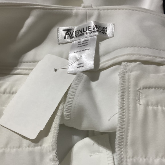 NWOT New York & Company 7th Avenue Dress White Shorts - Picture 5 of 7